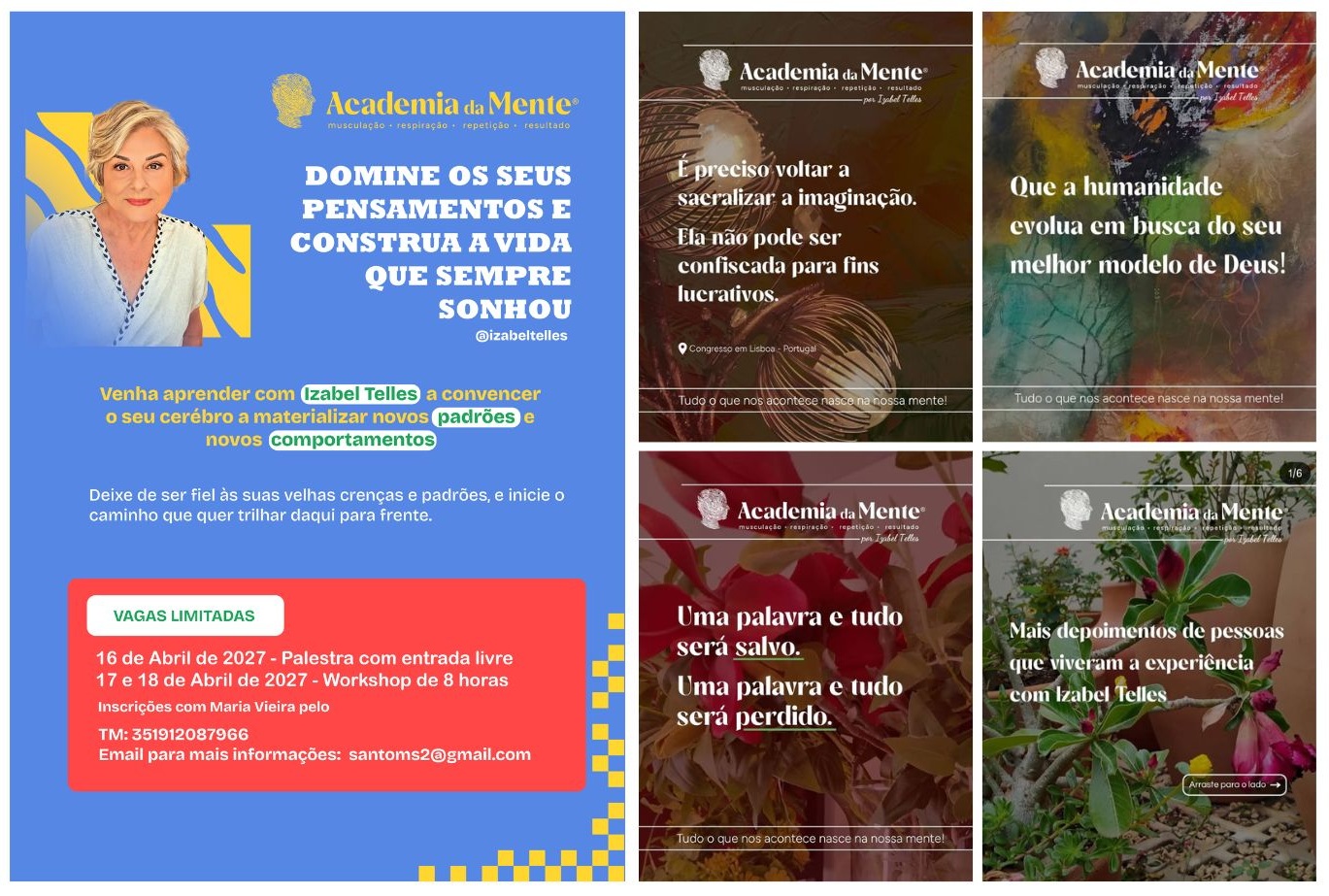 Feed Academia da Mente - Izabel Telles